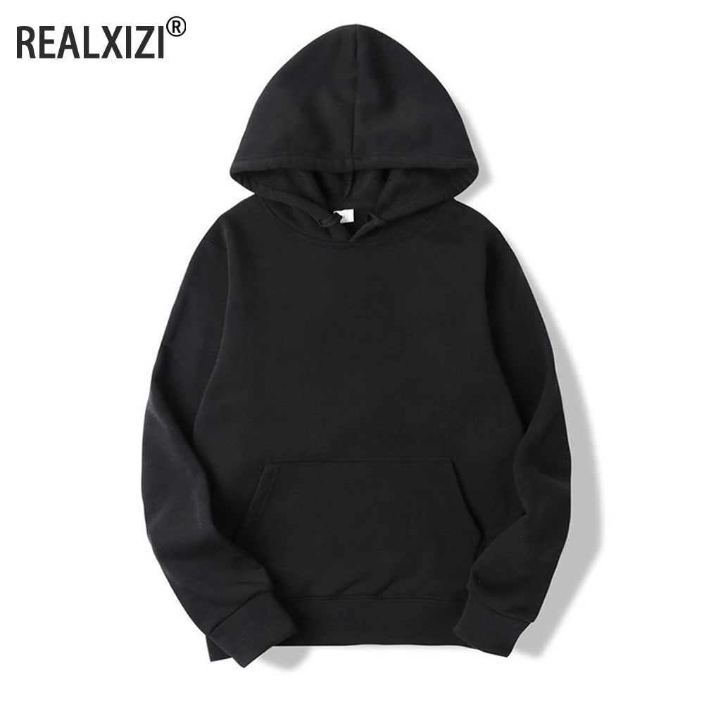 Men's Hoodies Women Pullover Spring Autumn Casual Hoodie Sweatshirts Solid Color Hoodies Oversize Black Sweatshirt For Male Main image