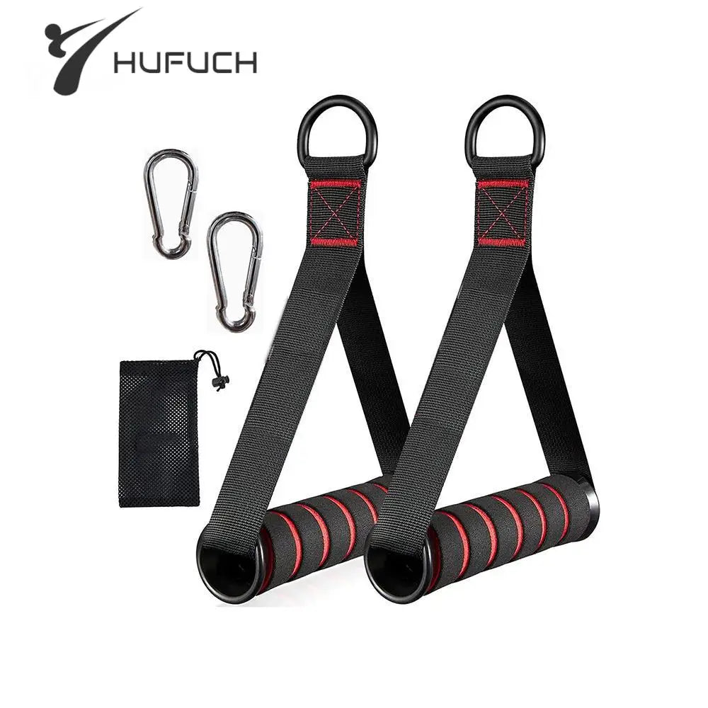Resistance Bands Handle Bar Attachment Station Fitness Pulley Strap Exercise Home Gym Training Accessories Workout Equipments Image principale du produit
