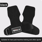 2Pcs Gym Gloves Fitness Hand Palm Protection Equipment Anti Slip Wear-resistant Wrist Protection Hard Pull Grip Strength Gloves