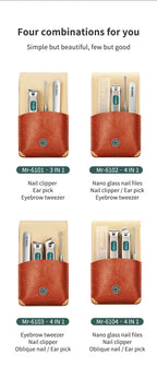 MR.GREEN Portable Manicure Set Nail Clippers Travel Tools Kit Stainless Steel Gift Box For Friends Or Family