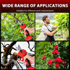 Podofo Brushless Electric Pruning Shears 2.5-Inch Cordless Garden Branch Cutter Battery Powered Shrub and Tree Trimming Tool for Landscaping Orchard Yard Maintenance