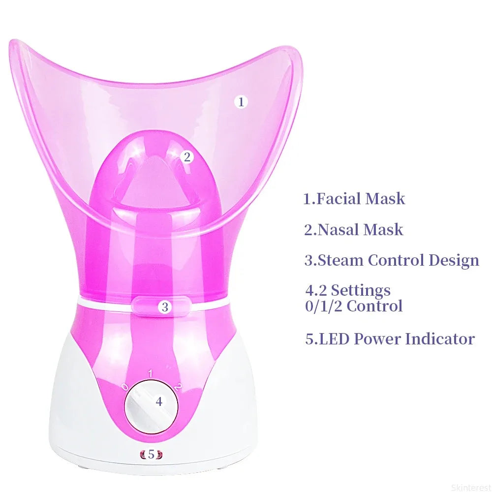 Face Steamer Facial Heating Sprayer Skin Moisturizing Pore Cleaner Facial Hot Fog Steamer Home SPA Machine Care Skin Humidifier