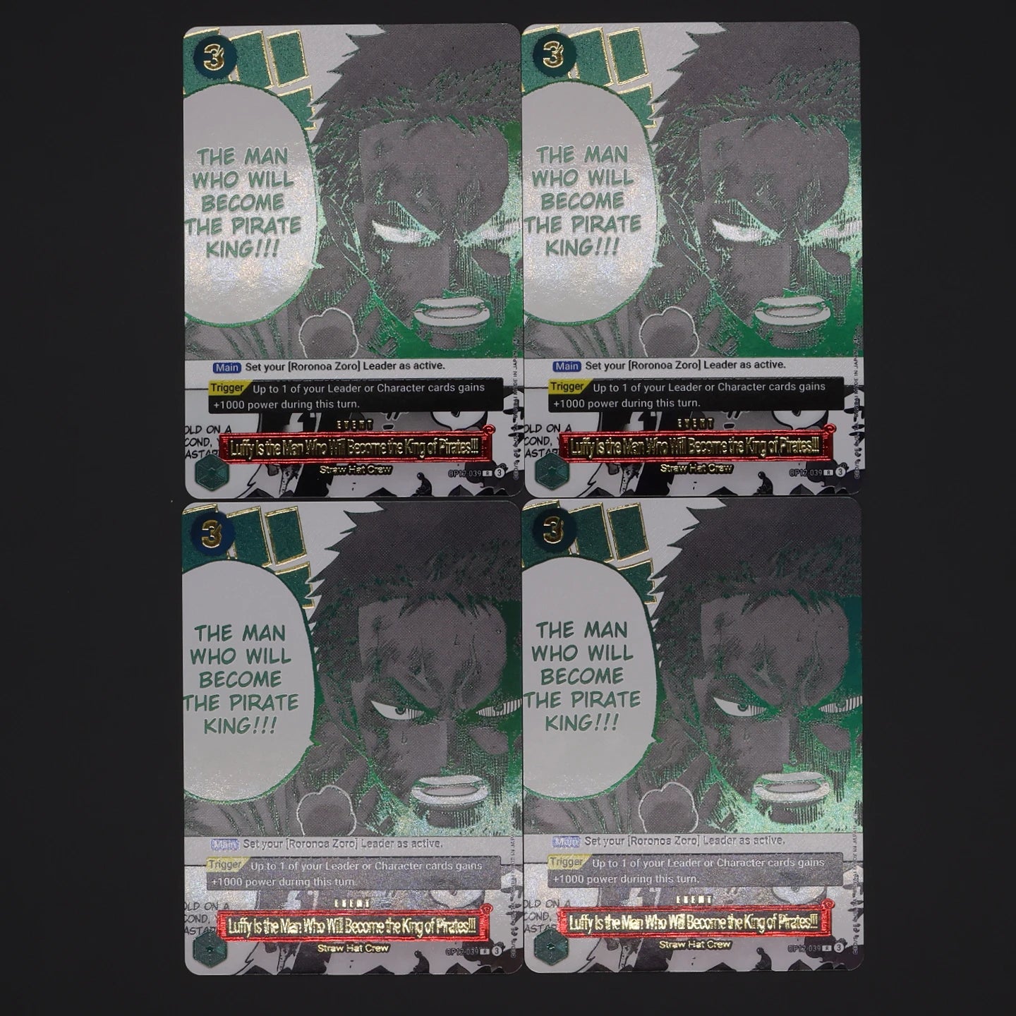 One Piece TCG OPCG English Manga Event Card Set Gear 2 DDM GGG Ground Death Frighten Me OP09 OP10 OP11 OP12 OP14 Gold Stamping
