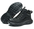 Rotary Buckle Safety Shoes for Man with Steel Toe Cap Anti-smashing, Anti-puncture, Anti-slip Work Safety Boots Industry Welding
