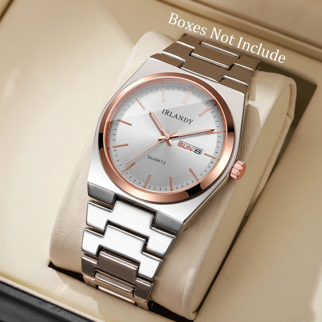 Luxury Men Business Watches Calendar Quartz Wristwatches For Mens Clock Reloj Hombre（Without Box）