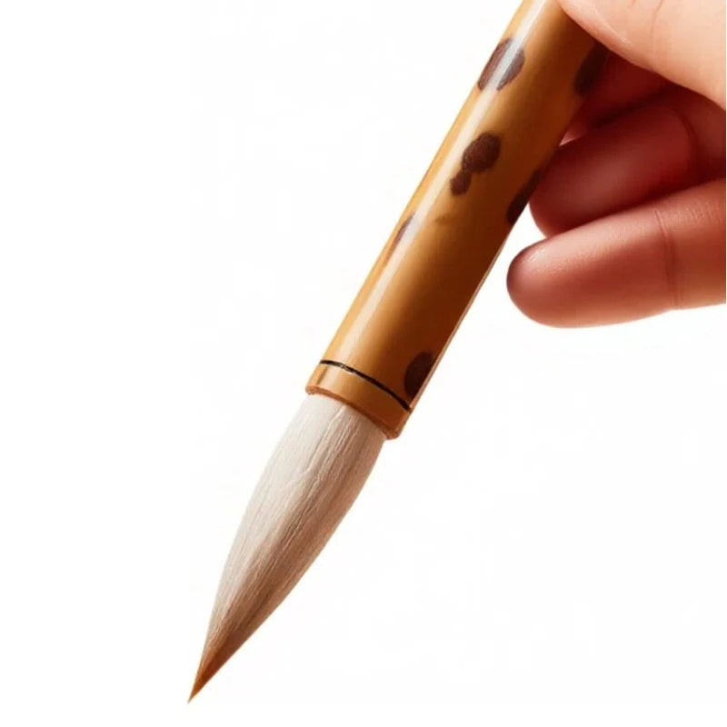 Weasel Woolen Multipple Hair Calligraphy Brush Medium Regular Script Practice Brush Professional Chinese Painting Pen Art Paint Image principale du produit