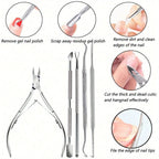 12Pcs/lot Nail Art 100/180 Grit Professional Files Buffer Sponge Block Brush Nail Scissors Kit With Cuticle Nipper Pushers