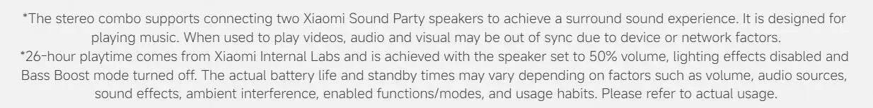 Xiaomi Sound Party, 50W Portable Bluetooth Speaker, Harman AudioEFX TWS Mode 26h Playtime, Smart Connectivity Wireless Speaker