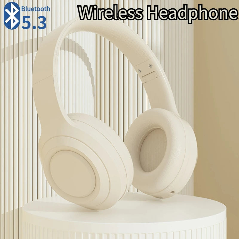Over Ear HIFI Stereo Headsets Wireless Bluetooth Headphones Sports Gaming Earphones with HD Mic Support TF/AUX noise reduction Main image