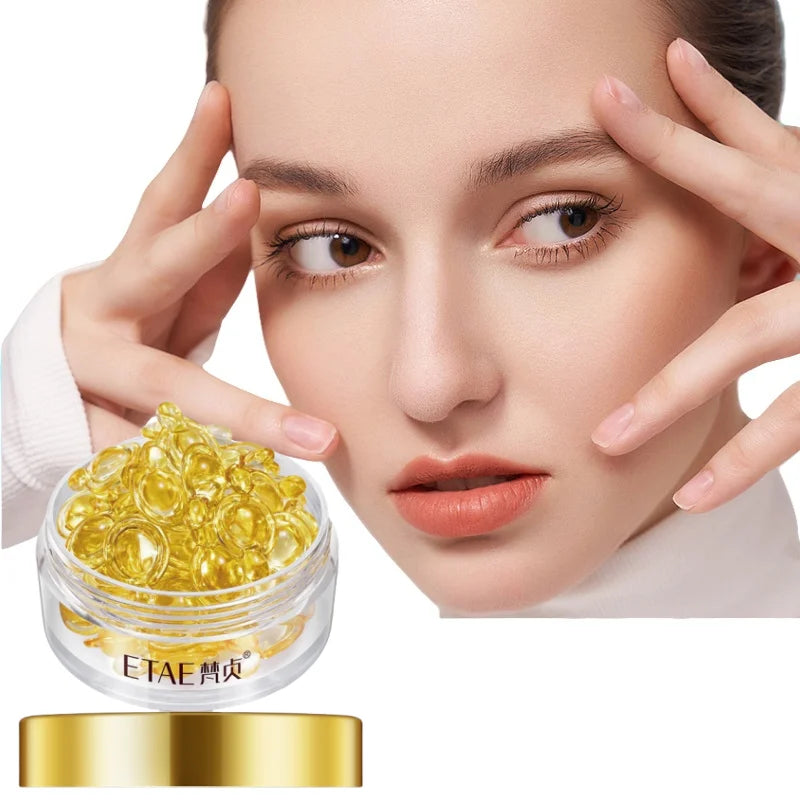 0.25g*30 Capsules of Eye Essence, Containing Placenta Extract, Yeast Extract, Vitamin E and Other Ingredients, to Hydrate and Moisturize the Skin Around the Eyes, Enhance Their Appearance and Firmness, Alcohol-Free, for Daily Main image
