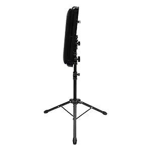 Rolling Makeup Train Case w/Tattoo Armrest Stand,Beauty Trolley Case with 3 Drawers, 4 Universal Wheels, and Combination Lock
