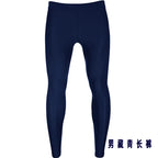 Man Quick drying sun protection pure black letter diving and surfing waterproof female capris nylon hot spring swimming pants