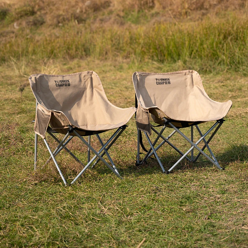 Outdoor Folding Moon Chair Portable Chair Camping Chair Picnic Gear Fishing Small Horse Stool Student Sketching Main image