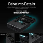NEW TRIMUI BRICK Hammer Handheld Game Console 3.2'' IPS Screen Linux System Metal Body Key LED Lighting Free Key cap Gifts
