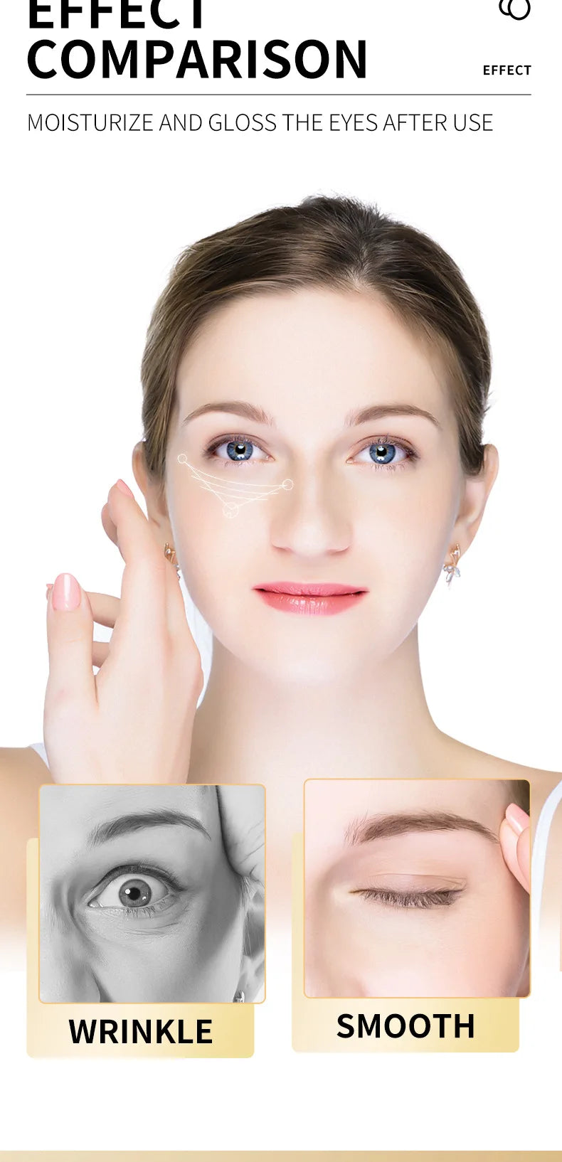 SADOER  Retinol Eye Cream Reduces Dark Circles and Wrinkles Moisturizes and Tightens The Eyes, Eye Cream Korean Eye Care Product