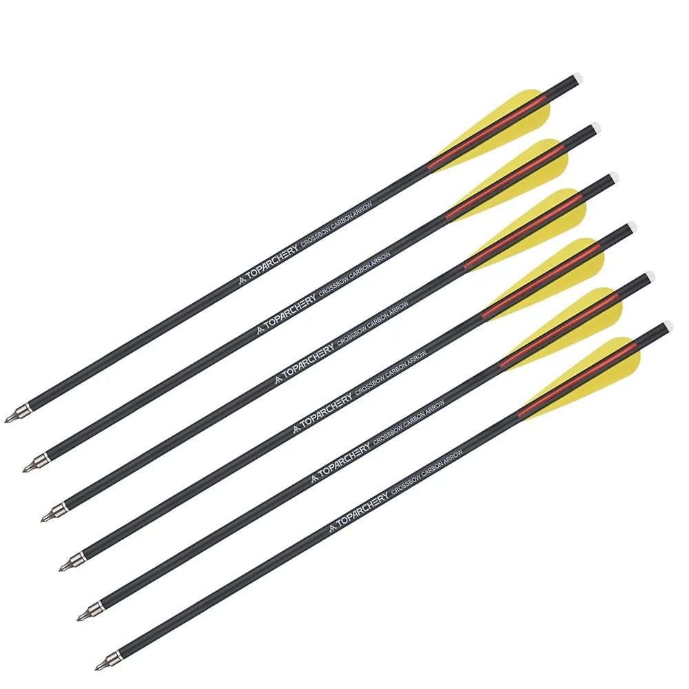 Carbon Crossbow Arrow with Replaced Arrowhead, Archery Bolts, Shooting Accessories, Hunting, ID8.8, OD7.6, 20"