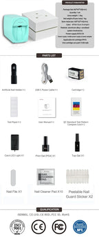 Smart 3D Mobile Nail Printer M1 Pattern Digital Nail Art Printer Machine DIY Portable H1 Nail Art Equipment From Phone