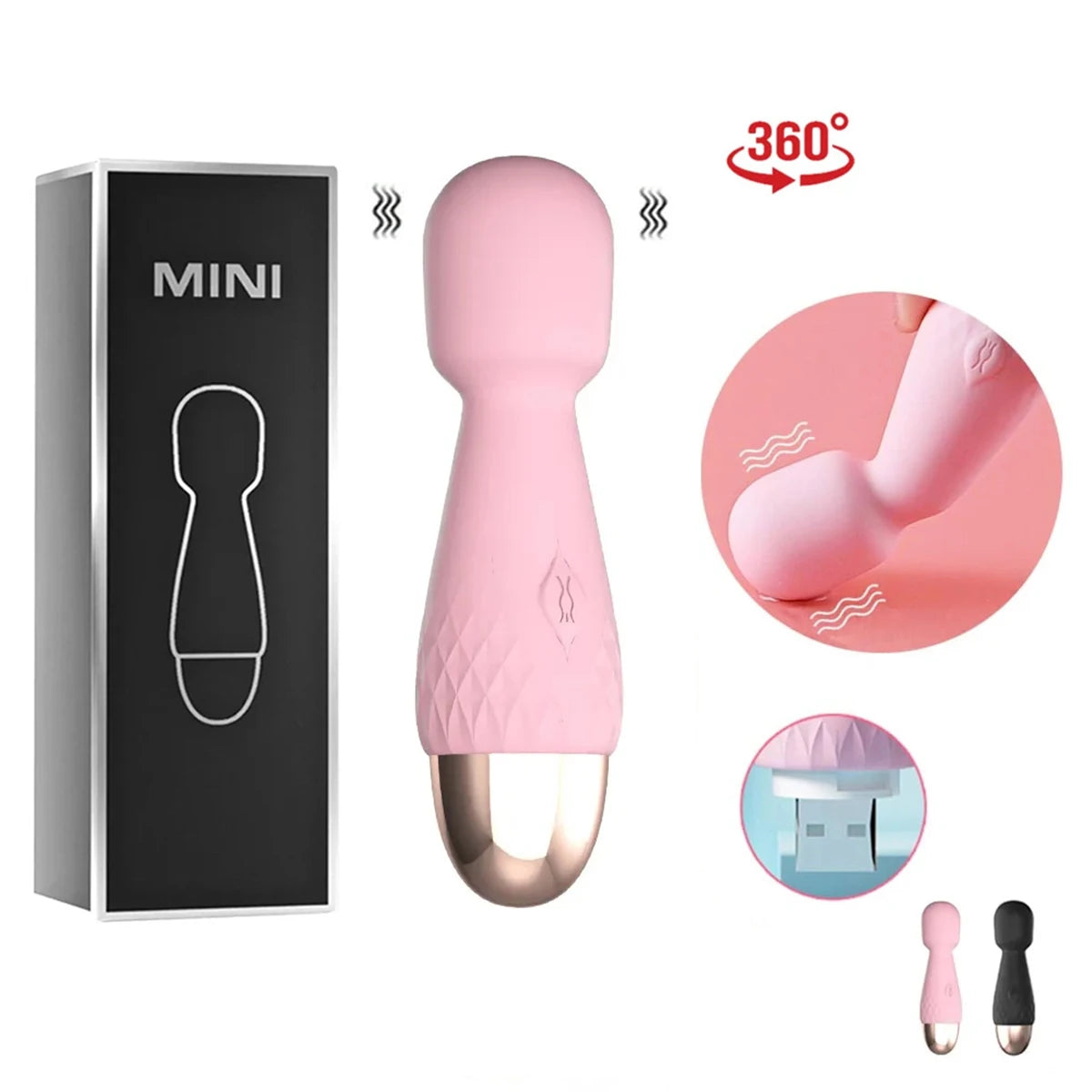Mini Powerful Silent Personal Silicone Sex Toys for Women Vibrator AV Stick Adult Female Dildo Massage G Spot Vibrator Adult 18 Main image