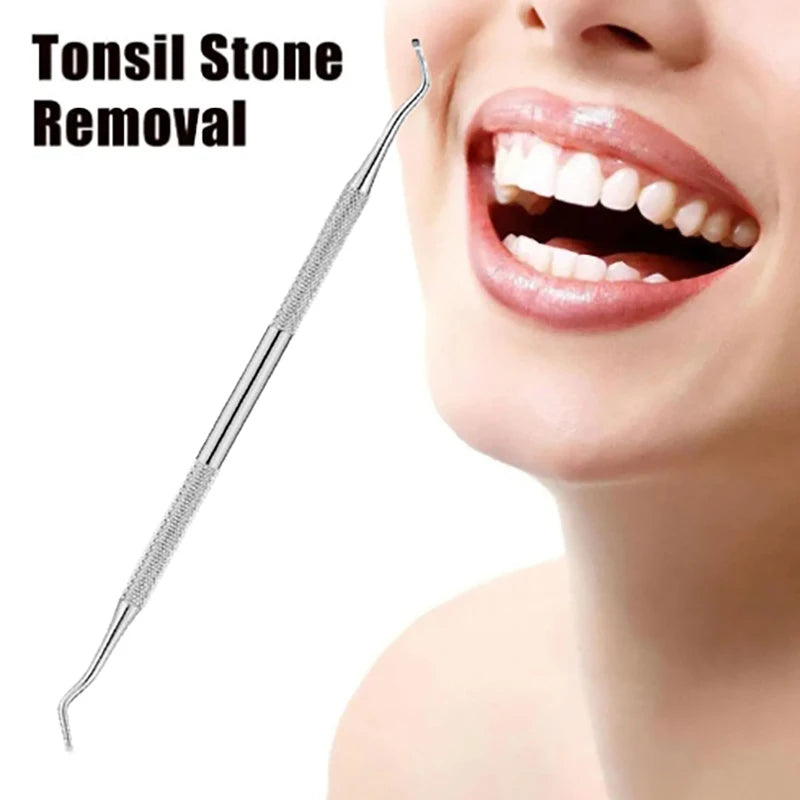 1pc Tonsil Stone Removal Ear Wax Remover Tool With Stainless Steel - Mouth Cleaning Care Tools For Tonsil Stone Removal