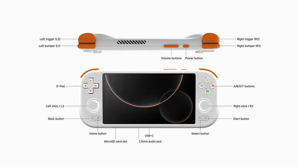 MangMi Air X Game console Android 5.5 inch 1080P 11 touch screen IPS 5000mAh Hall effect Joystick trigger portable game consoles