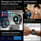 2026 New Accurate Body Health analysis Smart Watch Men ECG Blood lipids Uric acid Blood Pressure Body Fat Voice Call Smartwatch