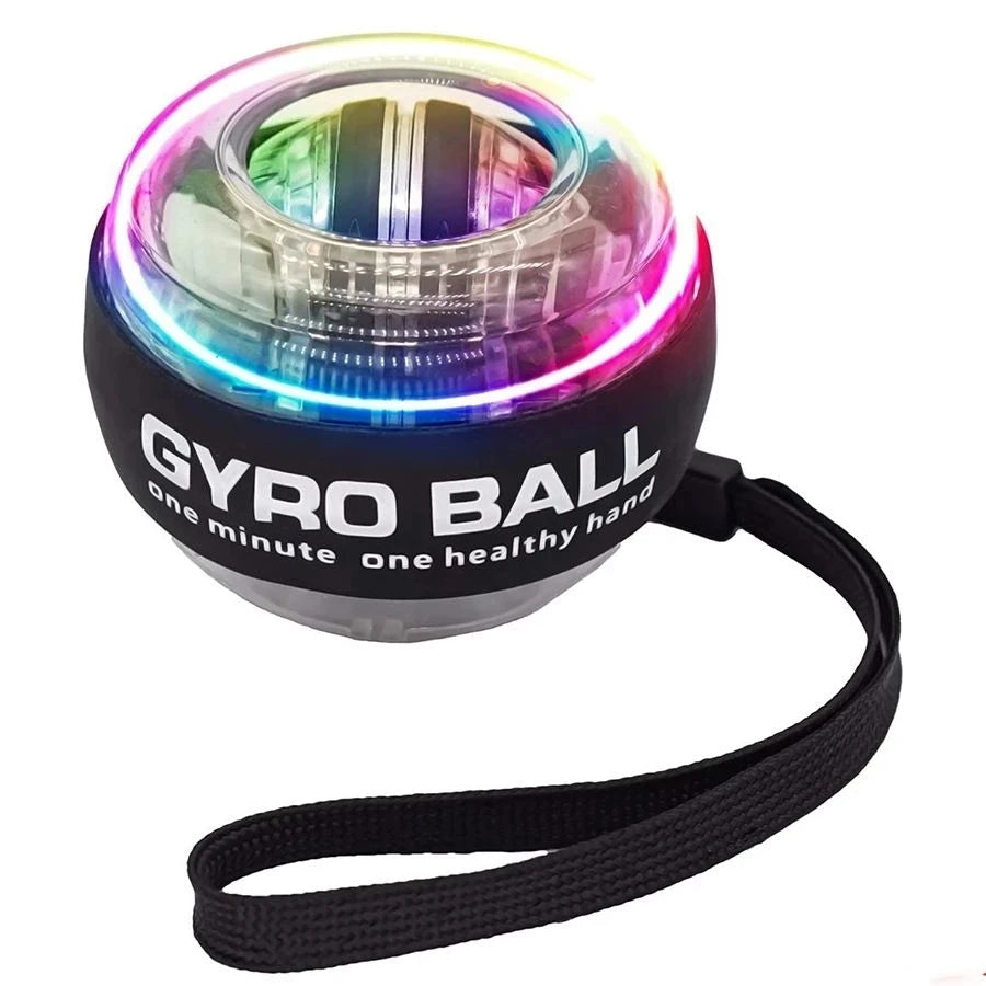 LED Wrist Power Trainer Ball Self-starting Gyro Wrist Hand Ball Arm Hand Muscle Force Fitness Exercise Equipment Strengthener Image principale du produit