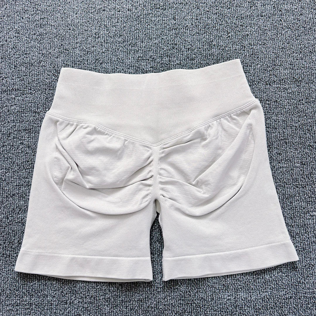 D LOGO Impact Seamless Fitness Peach Hip Sports Yoga Tight Pants Shorts