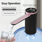 Electric Water Dispenser Foldable Automatic Water Pump Bottle With LED Display USB Charging Household Barreled Water Dispenser