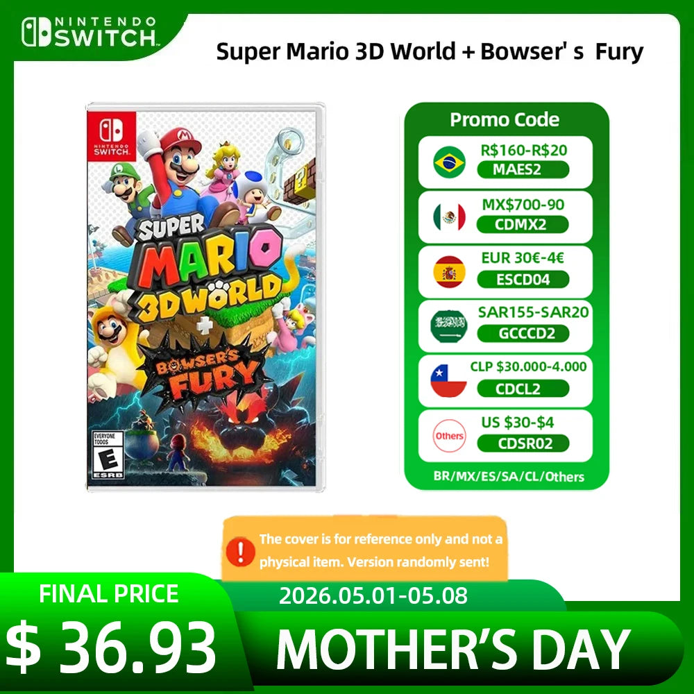 Super Mario 3D World Bowsers Fury - Nintendo Swtich Game Deals Games Cartridge Physical Card  support TV Tabletop Handheld Play