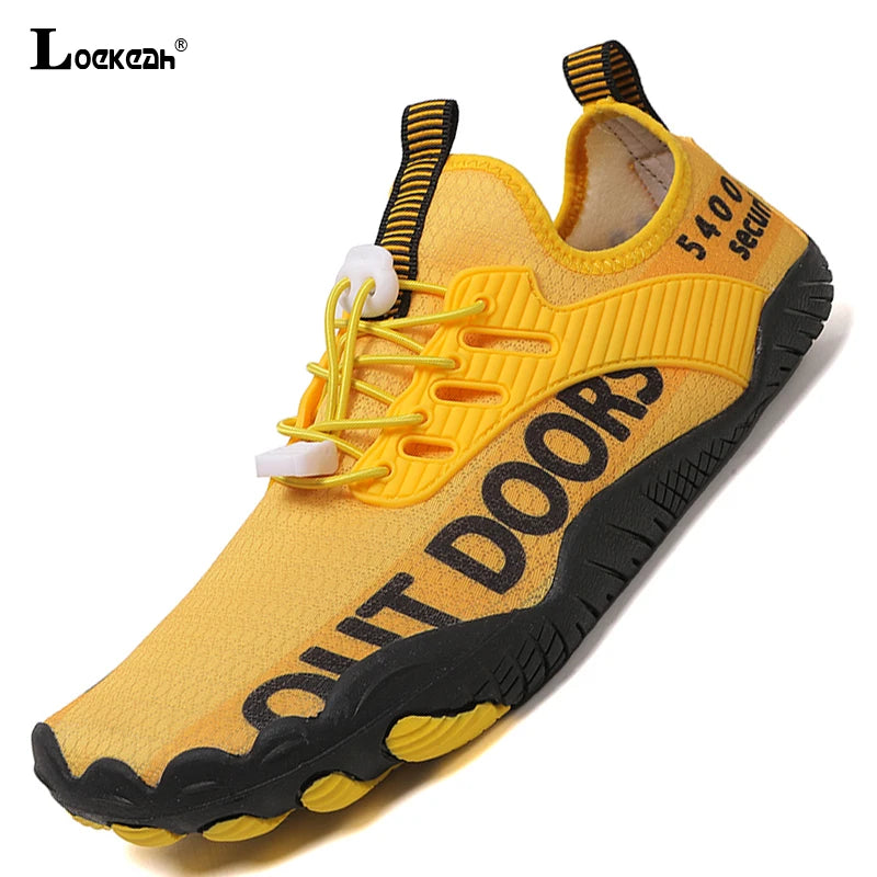 Men Water Sports Shoes Quick Dry Non-Slip Five Finger Shoes Outdoor Wading Swimming Barefoot Aqua Shoes Lightweight Sneakers Main image