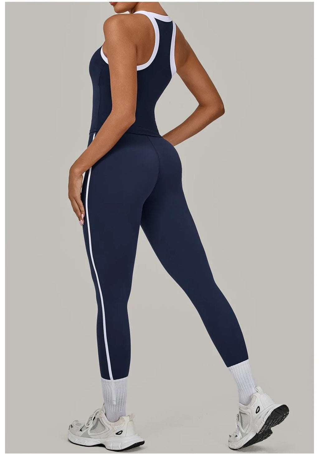2PCS Women's Yoga Set High Waist Peach Hip Removable Padding Sports Bra Pants Fitness Suit Running Workout Gym Leggings Yoga Set