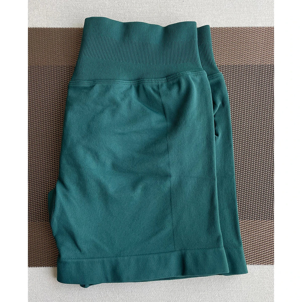 TKITK Shorts Seamless Yoga Pants Women's Fitness Outfits Shark Bite Shorts for Gym Running Cycling Bike Wear Leggings
