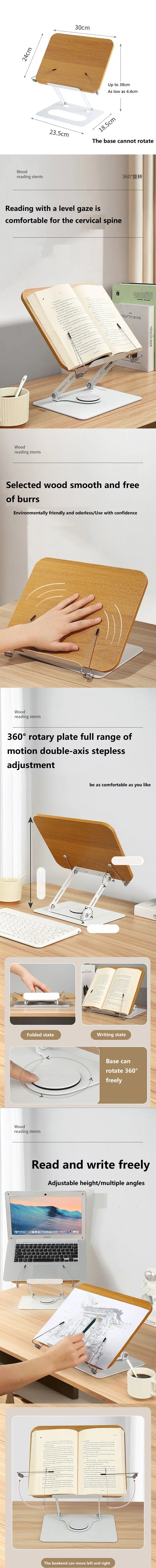 Reading book support clamp reading stand rests book support de lecture livre Stand for lying down
