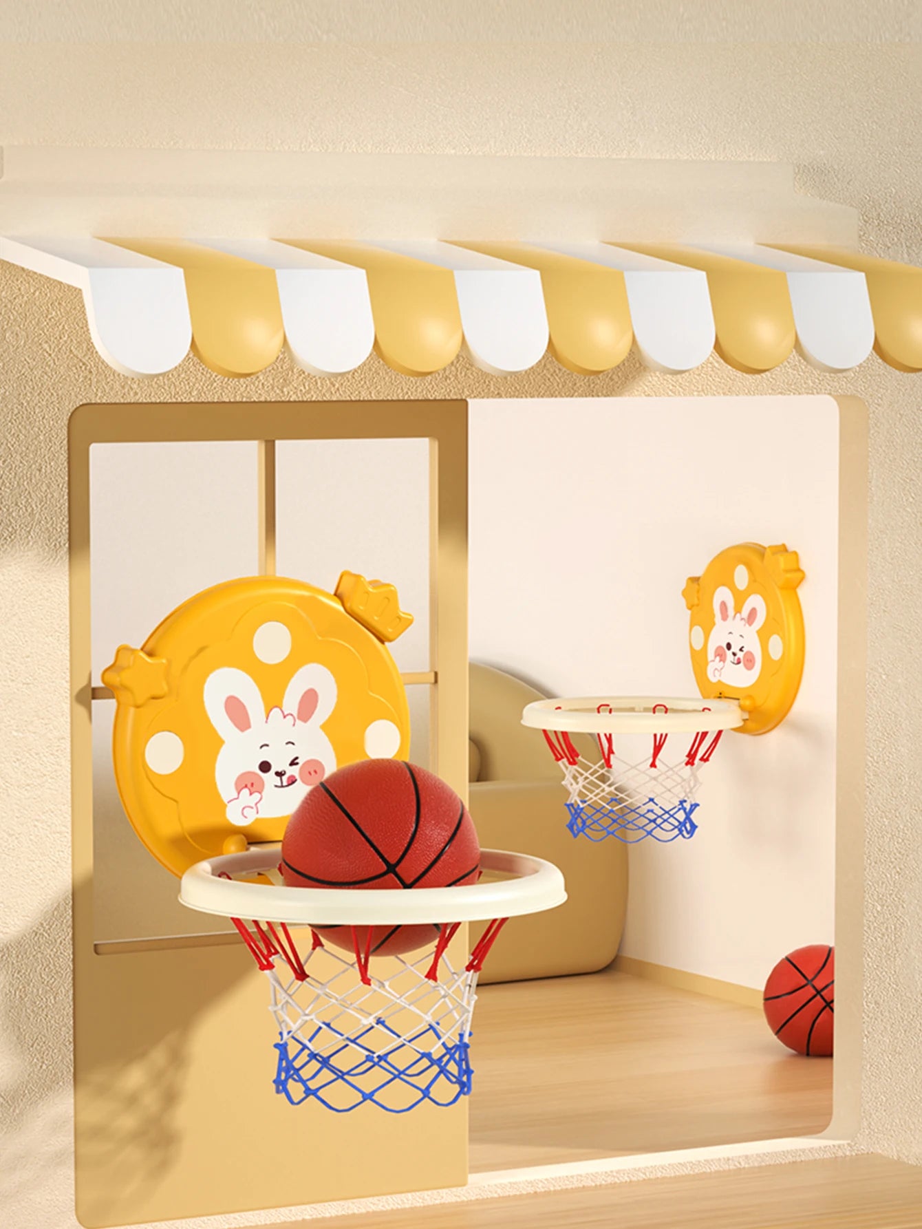 Children's basketball stands, indoor shooting balls, assemblable and foldable hanging toys