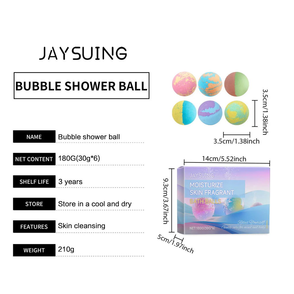 Bath Bomb Lasting Fragrance Aromatherapy Floral Scent Exfoliating Moisture Body Wash Cleansing Spa Salt Ball Bubble Bombs Shower