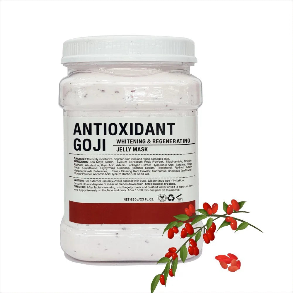 650g Arbutin Rose Jelly Mask Powder DIY Masks Peel Off Vitamin C Hyaluronic Acid Facial Skin Care 24K Gold Mud Mask