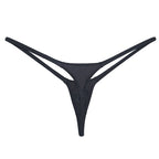 YAULAANG Sexy men's gloss gay underwear oily G-Strings thong Shiny low-waisted High Elasticity mens lingerie