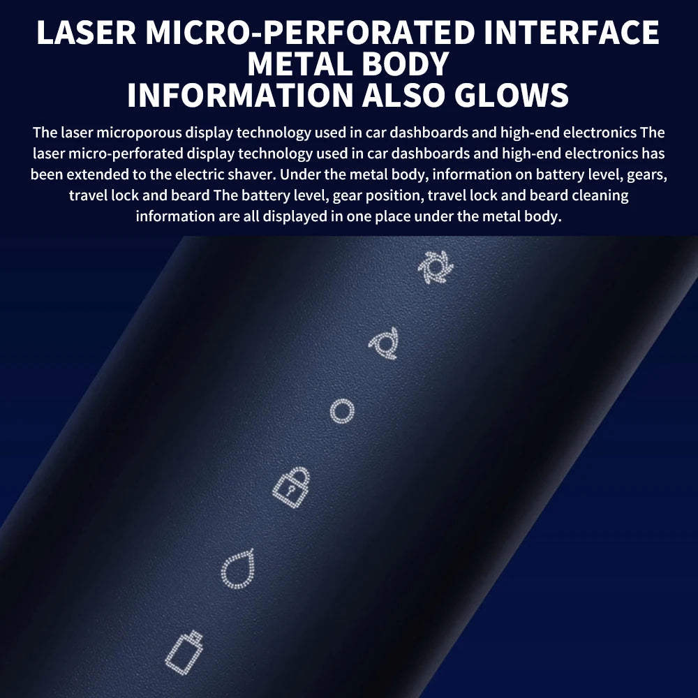 New MIJIA Electric Shaver S700 Portable Flex Razor 3 Head Shaving IPX7 Waterproof Washable Beard Trimmer Trimer Cutter 30 day