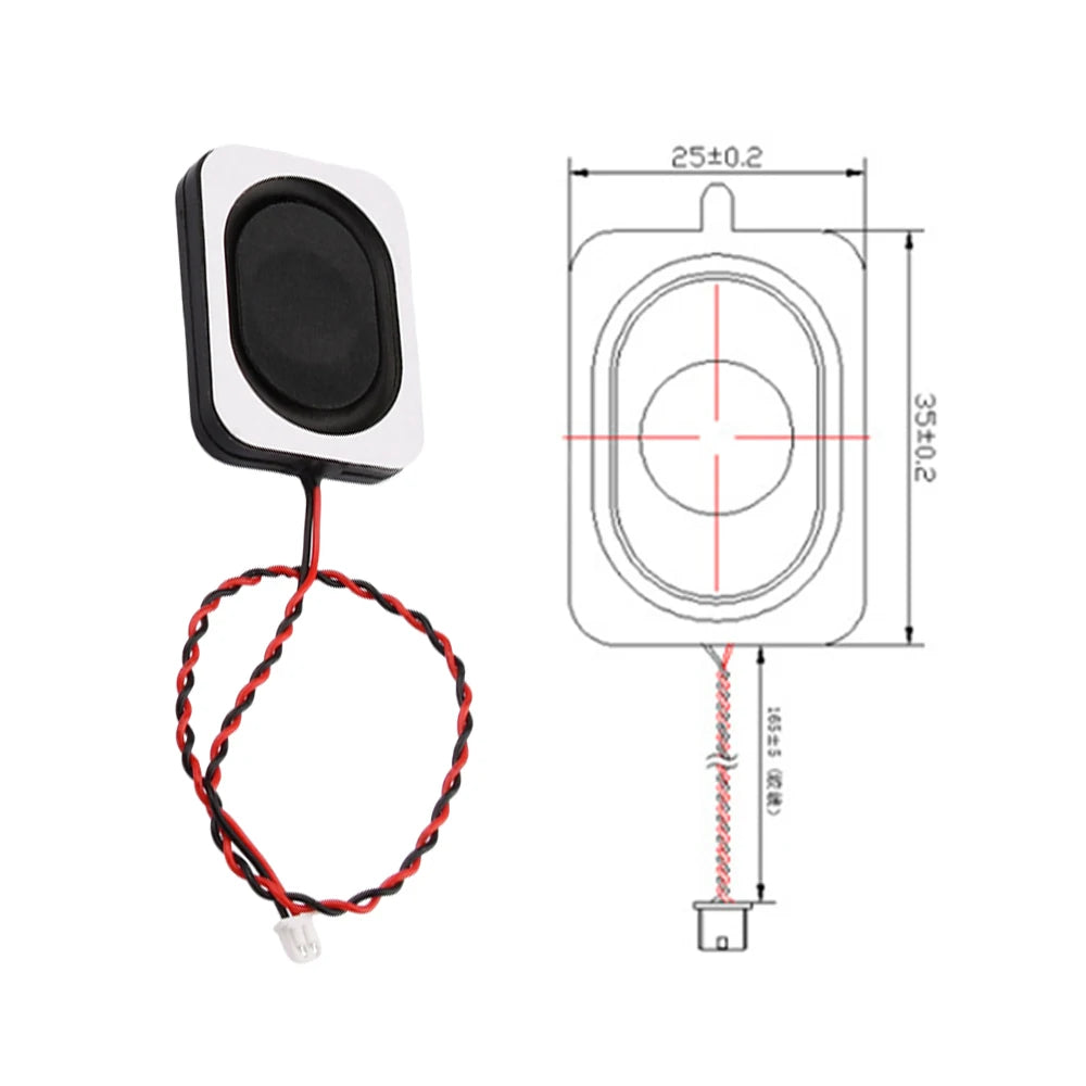 1-10PCS 4 ohm 3W / 8 ohm 2W Speaker Square Small Cavity Notebook Computer 3525/2535 Ultra-Thin Box Speaker