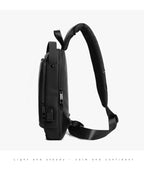 Men Anti Theft Chest Bag Shoulder Bags USB Charging Crossbody Package School Short Trip Messengers Bags Men's Oxford Sling Pack