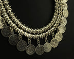 Multi-style Vintage Coin Choker Necklace for Women Boho Afghan Ethnic Gypsy Native Tribal Dress Turkish Pakistan Indian Jewelry