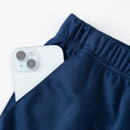 2-Piece Men's Summer Quick drying Sports Suit Loose And Breathable Short Sleeved T-shirt Running And Fitness Black Pocket Shorts