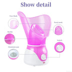 Face Steamer Facial Heating Sprayer Skin Moisturizing Pore Cleaner Facial Hot Fog Steamer Home SPA Machine Care Skin Humidifier