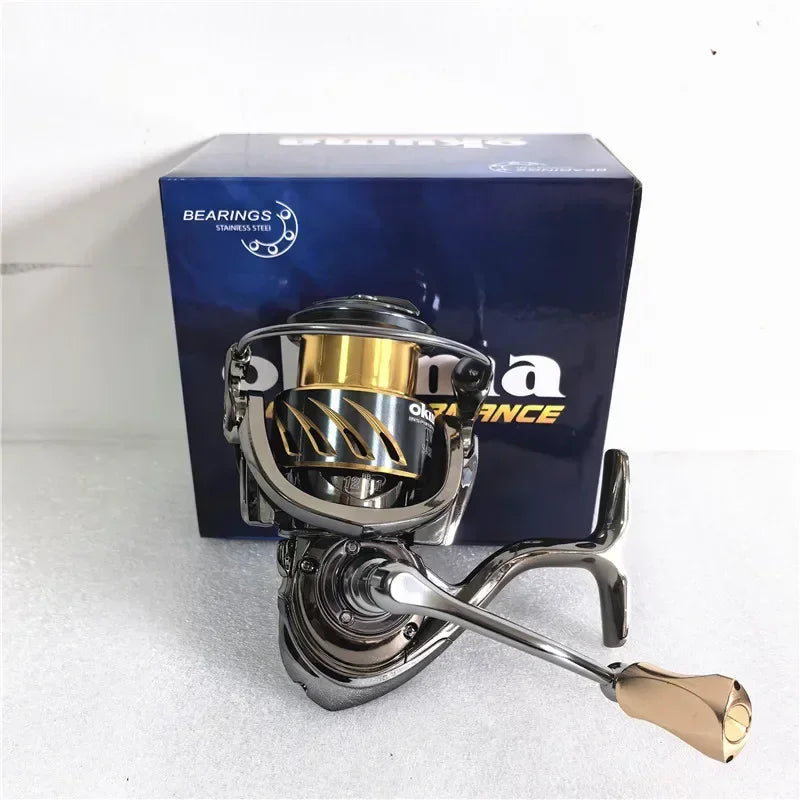 Okuma All Metal Fishing Reel Shallow Line Cup 15KG Anti Seawater Corrosion Rotating Reel 1000-5000