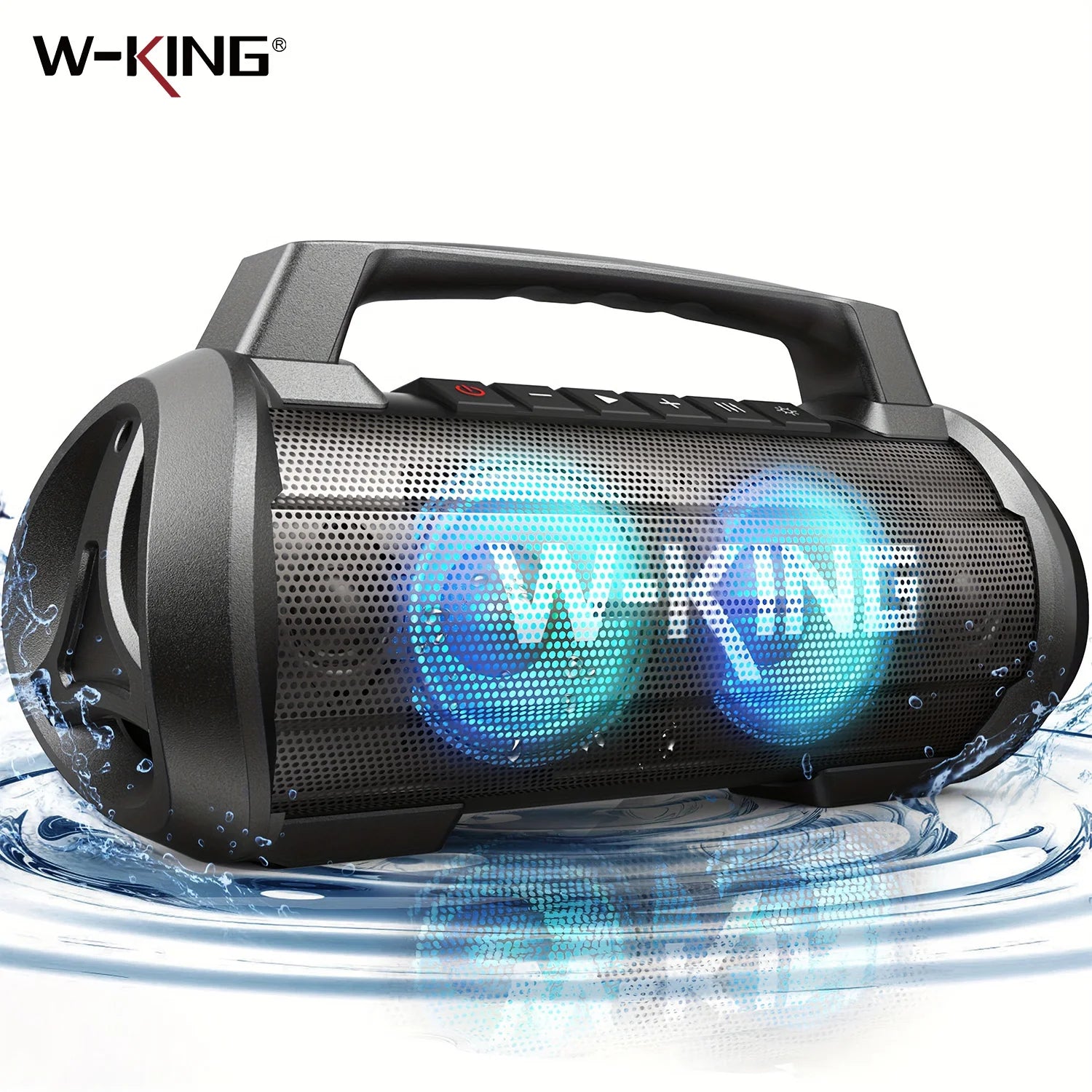 W-KING 70W RMS Bluetooth Portable Speaker,  Speaker Wireless Loud IPX6 Waterproof Bluetooth Speakers with Subwoofer/Bass Boost Image principale du produit