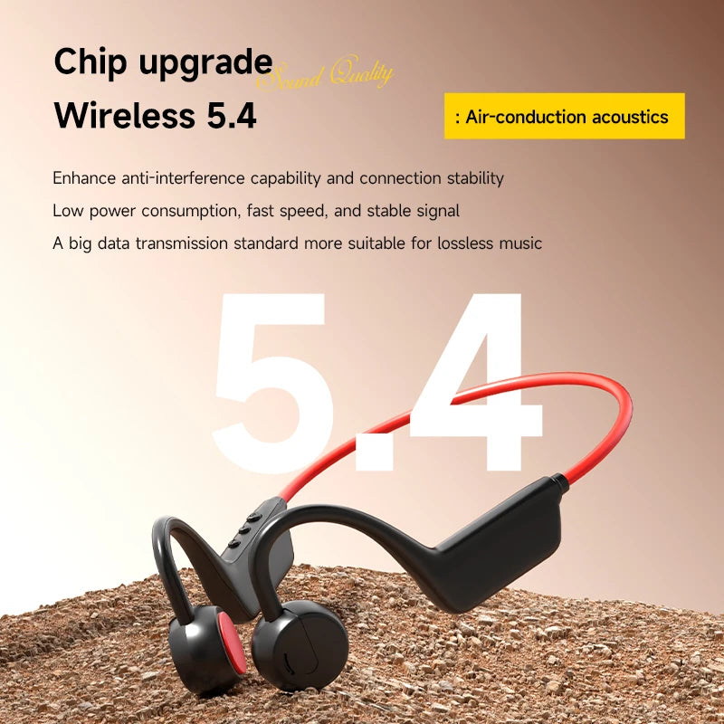 OnePlus Bone Conduction Headset Sport Headphone IPX8 Waterproof Bluetooth 5.4 Wireless Earphone Hands-free With Mic for Exercise