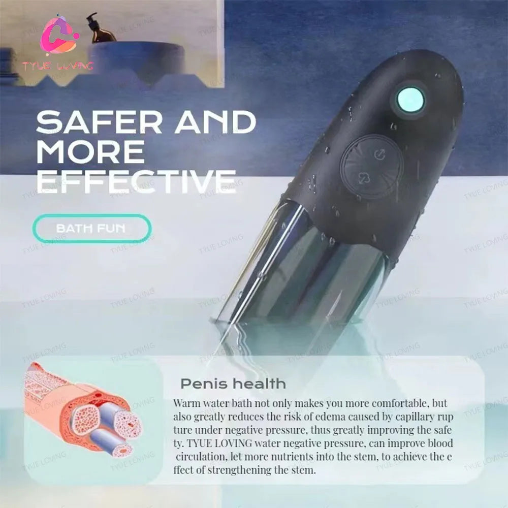 Penis Pump Penile Thicken Penis Exerciser Sex Toys for Man Electric Sextoys Dick Enlargement for Men Cock Stretch Devices Secondary image