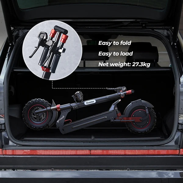 iScooter iX5S EScooters 48V15Ah Battery 1000W Motor EABS Braking System Electric Scooter 11" off-road Tire Aldult City E-Scooter