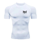New Men's Compression Running T-Shirt Short Sleeve Gym Fitness Workout Sportswear ZY00139