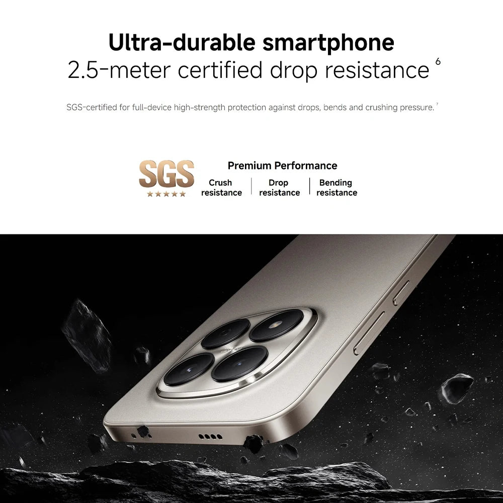 Global Version Xiaomi REDMI Note 15 Pro 5G smartphone 5G 6.83" 6580mAh 45W charging 200MP main camera IP66 IP68 IP69 IP69K